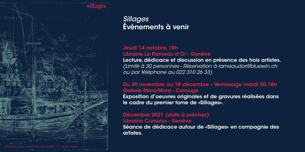 Agenda automne 2021 Sillages