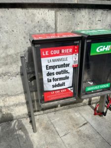 Caissette du Courrier: Emprunter des outils, la formule séduit